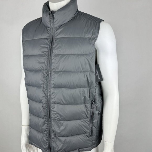 Kenneth Cole Puffer Vest Mens L NWT Full Zip Pocket Sleeveless Lightweigh Jacket - Picture 3 of 12